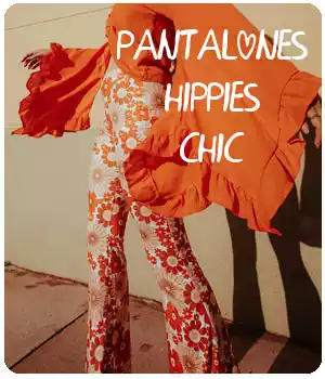 como combinar pantalones hippies de mujer 