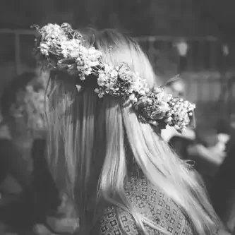 mujer hippie
