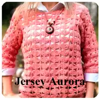 Patrón jersey crochetAurora