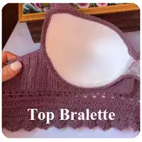 Patrón top crochet Bralette