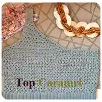Patrones top crochet Caramel