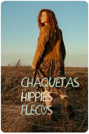 chaquetas étnicas hippies con flecos
