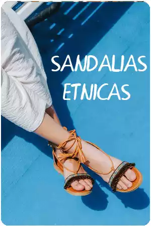 sandalias étnicas
