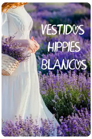 vestidos hippies blancos