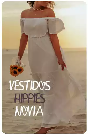 vestidos hippies novia